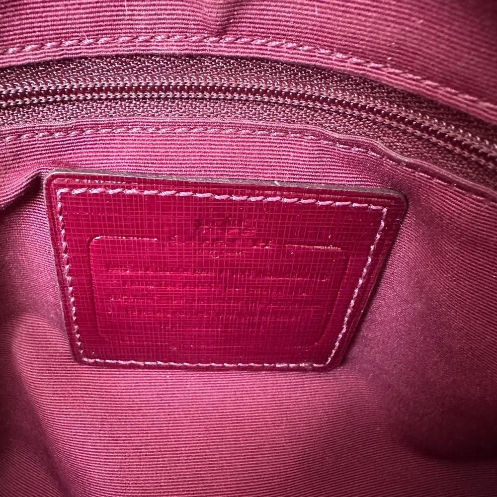 Coach Burgundy Shoulder Bag - Picture 5 of 13